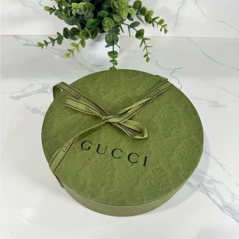 Authentic Gucci Red Geometric Pattern Pet Bowl